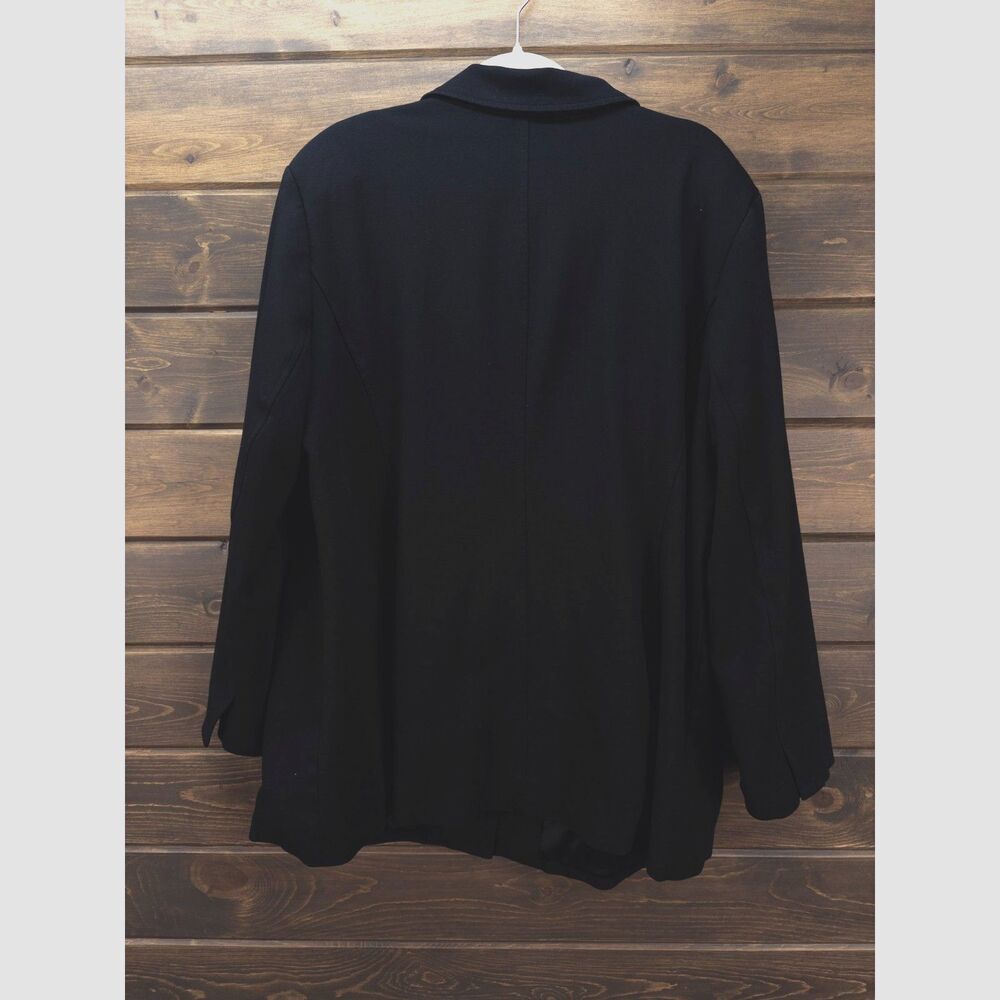 Eileen Fisher Woman Blazer Black 3X Stretch Plus Size Career Workwear Travel - Picture 2 of 9